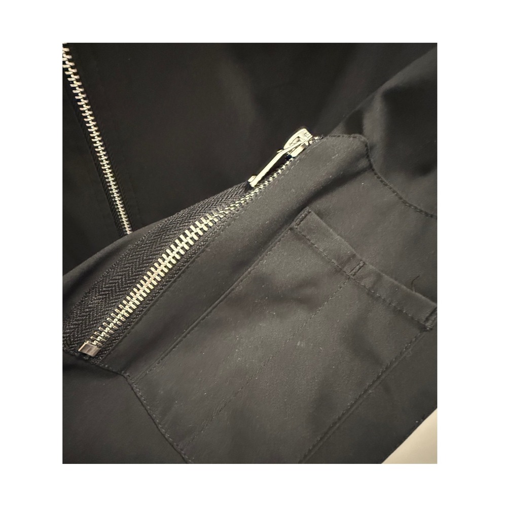 Outdoor Jacket Mens Black Bomber Full Zip Lightweight Utility Jacket Size L - Picture 4 of 11